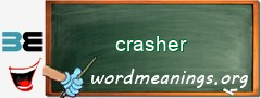 WordMeaning blackboard for crasher